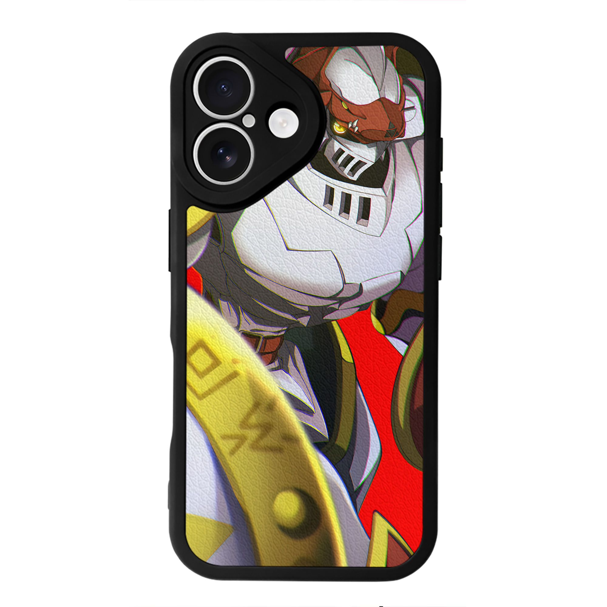（画像用） Digimon デジタルモンスター/デジモン 【iPhone 16シリーズ対応】シリコンスマホケース（レザー調） 材質：シリコン